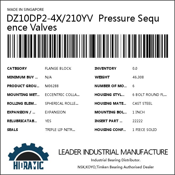 DZ10DP2-4X/210YV  Pressure Sequence Valves