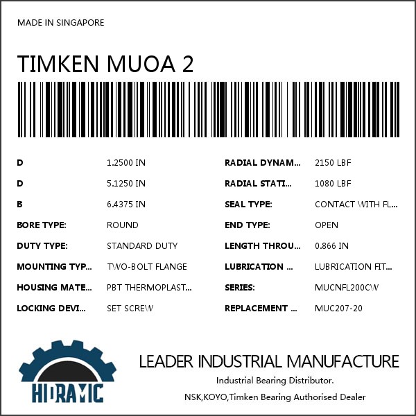 TIMKEN MUOA 2