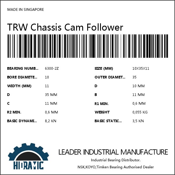 TRW Chassis Cam Follower