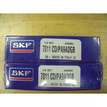 NEW SKF 7011 CD/PA9ADGB Set of (2) Bearings