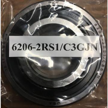 NSK 6206 VV NR Sealed Snap Ring Ball Bearing 30 x 62 x 16mm Wide NIB