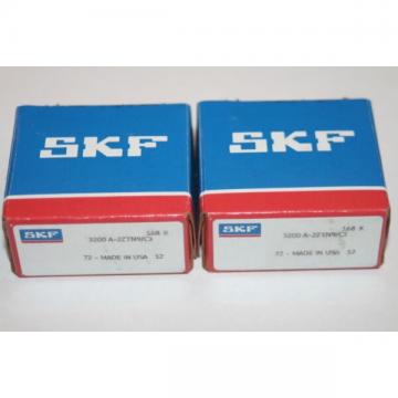(Lot of 2) SKF 3200 A-2ZTN9/C3 Angular Contact Bearings 3200.A.2Z.TN9.C3 * NEW *
