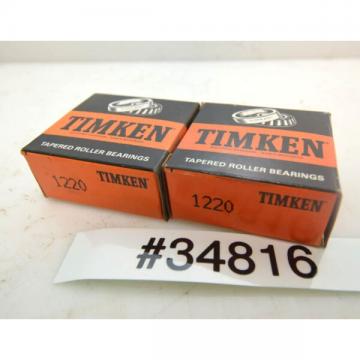 Lot of 2 Timken 1220 Tapered Bearing Cups (Inv.34816)