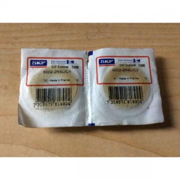 3-SKF ,Bearings#6002-2RSL/C3,30day warranty, free shipping lower 48!