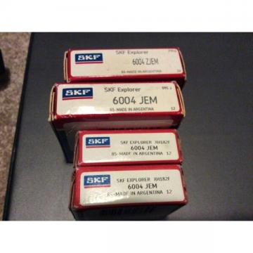 4-SKF,bearings#6004 JEM,30day warranty, free shipping lower 48!