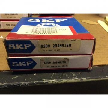 SKF,bearings#6209 2RSNRJEM,30day warranty, free shipping lower 48!