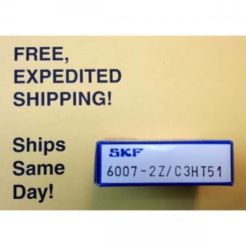 SKF 6007-2Z/C3HT51 (6007 2ZJEM) Ball Bearing; FREE Same Day Expedited Shipping!