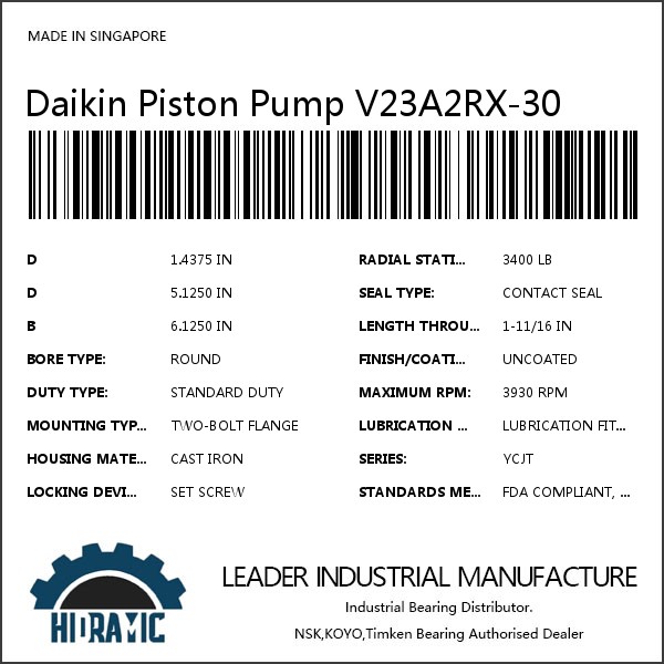 Daikin Piston Pump V23A2RX-30