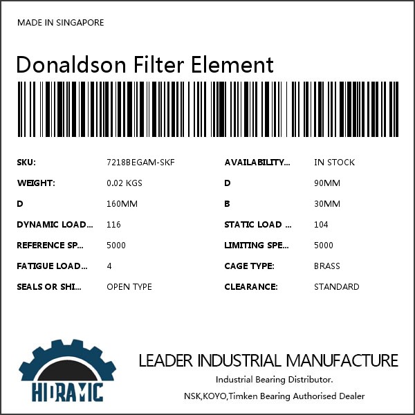 Donaldson Filter Element #1 small image