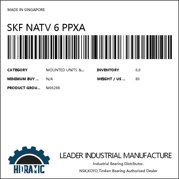 SKF NATV 6 PPXA #1 small image