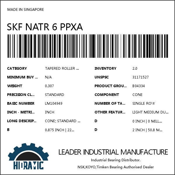 SKF NATR 6 PPXA #1 small image