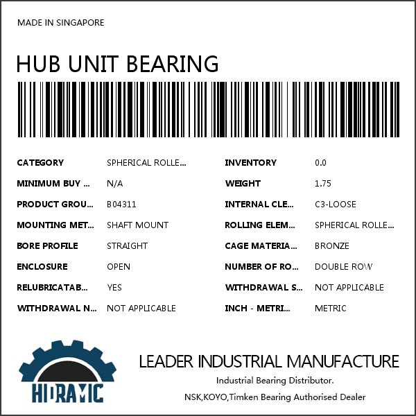 HUB UNIT BEARING