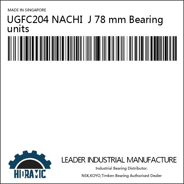 UGFC204 NACHI  J 78 mm Bearing units