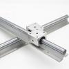 2x SBR20--L800 mm SUPPORTED LINEAR RAIL SHAFT ROD WITH 4 PCS 20 MM SBR20UU #1 small image