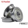 New 10pcs Flange Ball Bearing F608ZZ 8*22*7 mm Metric flanged Bearing #1 small image