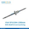 2 X SFU2505--200 mm Ball screws with 2 Pcs SFU2505 CNC Single nut