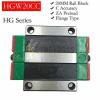 HIWIN HGW20 LINEAR MOTION CARRIAGE RAIL GUIDE SHAFT CNC ROUTER SLIDE BEARING