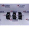LOT OF 2 MITSUBISHI S-K10 CONTACTORS W/ 2 TH-K12AB KP RELAYS &amp; RAIL