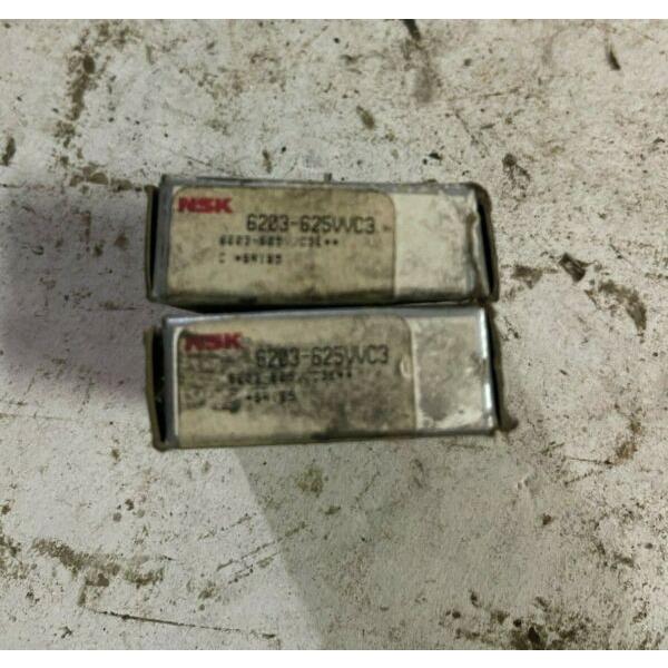 NIB NSK 6203-625VVC3 BEARING RUBBER SEALED 6203625VVC3 15.8x40x12 mm #1 image