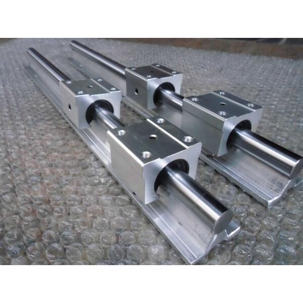 2 xSBR25-850mm 25MM FULLY SUPPORTED LINEAR RAIL SHAFT&amp; 4SBR25UU Rounter Bearing #1 image