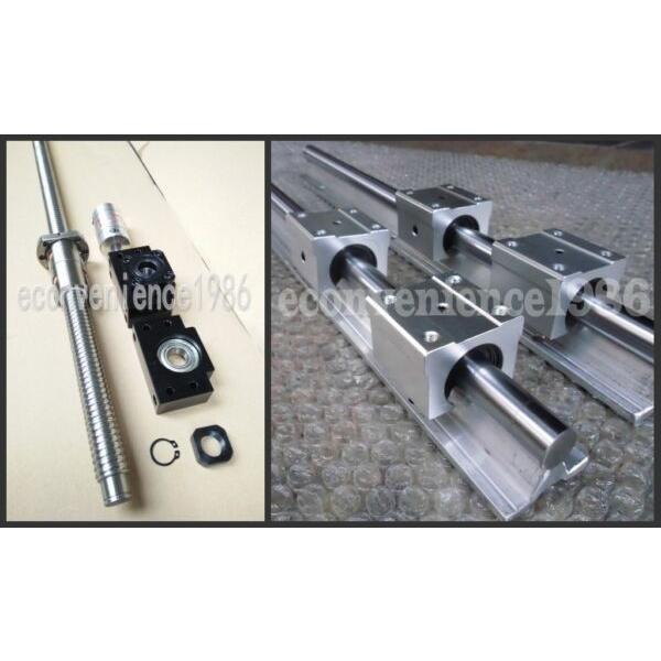 4 x SBR16-300mm 16MM FULLY SUPPORTED LINEAR RAIL SHAFT CNC SLIDE BEARING ROD #1 image