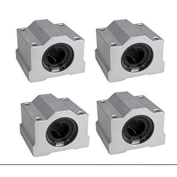 SC16UU SCS16UU 16mm (2 PCS) Linear Ball Bearing Pellow Block Linear Unit FOR CNC #1 image