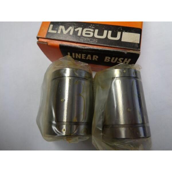 100 Pcs 16 mm LM16UU Motion Liner Ball Bush Bushing Ball Bearing LM Series CNC #1 image