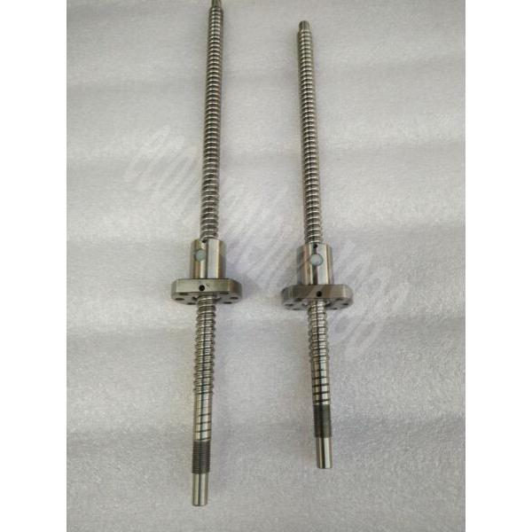 2 X RM2005--2133 mm Ballscrews with 2 Pcs RM2005 CNC Single nut &amp; end Machined #1 image