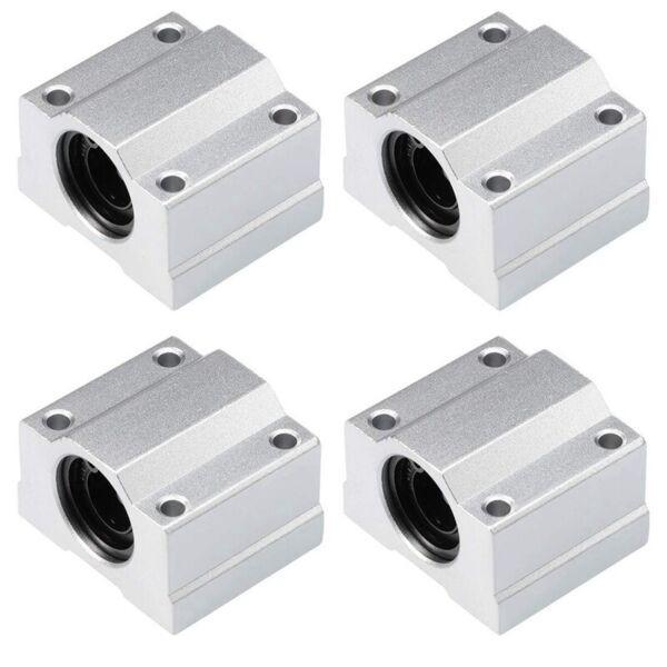 Hilitchi 4Pcs SCS8UU Linear Motion Ball Bearing CNC Slide Bushing 8mm Inner Dia #1 image