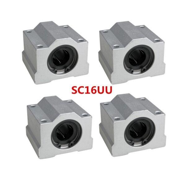 1PCS SCS16LUU (16mm) Metal Linear Ball Bearing Pellow Block Unit FOR CNC SC16LUU #1 image