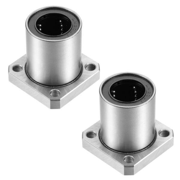 20mm Linear Motion Bearing Square Flange Bushing Router Shaft LMK20 CNC XYZ 3D #1 image