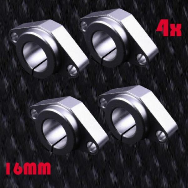 (4 PCS) SHF16 16mm Linear Rod Rail Shaft Support FOR XYZ Table CNC Router Mill #1 image