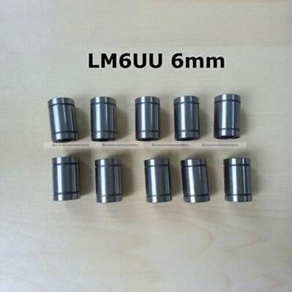 (4 PCS) (LM6UU) (6mm) Linear Ball Bearing Bush Bushing CNC Unit For Mini Milling #1 image