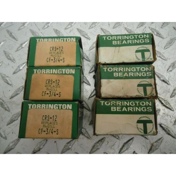 TORRINGTON BEARINGS CRSB12 CAM FOLLOWER, OD: 19mm, W: 12.6MM #1 image