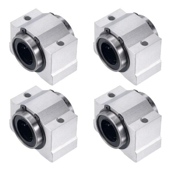 (4 PCS) SCV20UU (20mm) Linear Ball Bearing Pellow Block Unit FOR XYZ CNC SCV20 #1 image