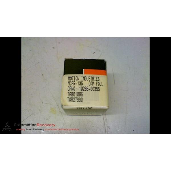 NEW MCGILL MCFR13S MCFR 13S CAMFOLLOWER METRIC CAMROL BEARING UNSEALED CAGE TYPE #1 image