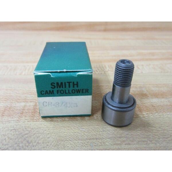 Smith Bearing CR-1 3/4-XB Cam Follower Needle Roller Bearing, Regular Stud with #1 image