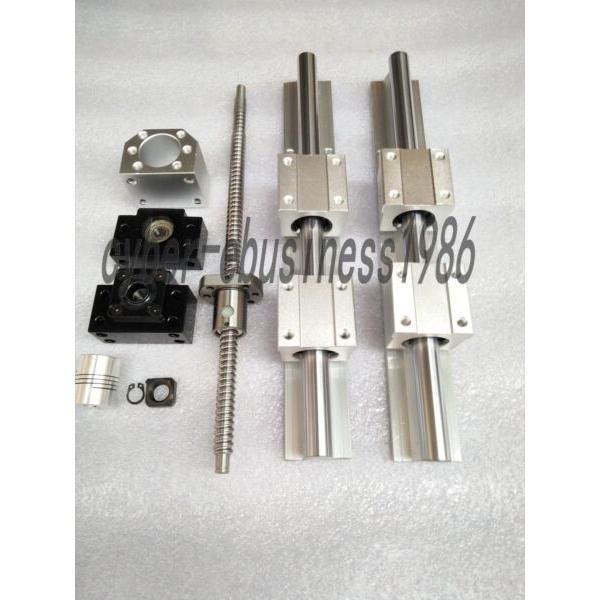 2sets SBR20-2500mm 20mm FULLY SUPPORTED LINEAR RAIL SHAFT+ 4 SBR20UU Bearing CNC #1 image