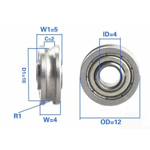 roulement 604zz 4x12x4mm générique, 3d print, cnc bearing #1 image