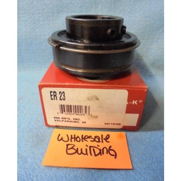 MB Mfg. ER-23-1-7/16 bore Mounted Ball Bearing, McGill ER-23 w/ free ship nib #1 image