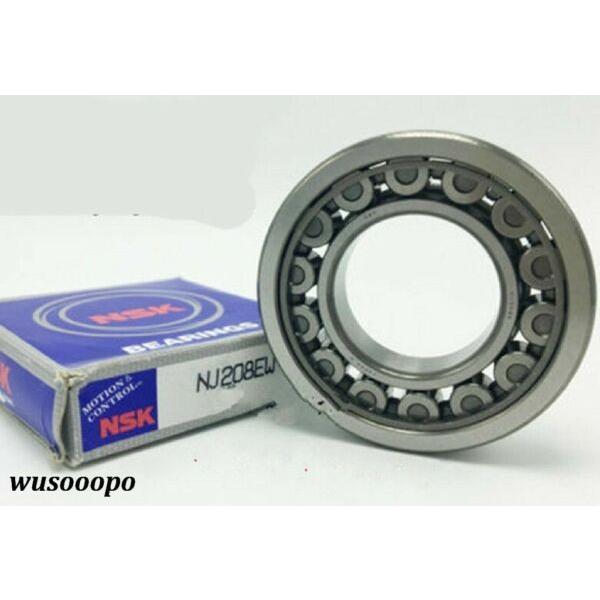 New NSK-RHP Roller Bearing, NU208EW, 40mm bore by 80mm by 18mm #1 image