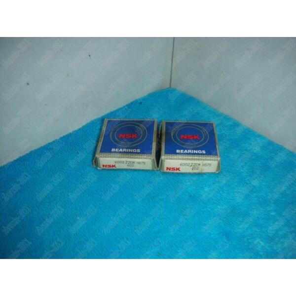 BRAND NEW IN BOX NSK DOUBLE SHIELD BALL BEARING 15MM X 32MM X 9MM 6002ZZCM #1 image