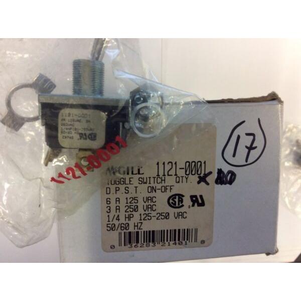 NEW MCGILL 1121-0001 DPST ON-OFF TOGGLE SWITCH #1 image
