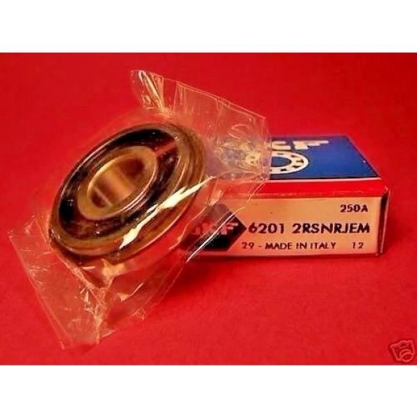 SKF 6201 2RS NR JEM, Deep Groove Roller Bearing,snap ring (=2 Timken 201PPG,NSK) #1 image