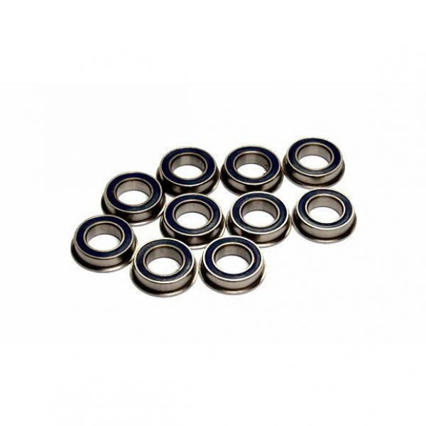 [10 PCS] MF148-2RS (8x14x4 mm) Metal Flanged Rubber Sealed Ball Bearing (Black) #1 image