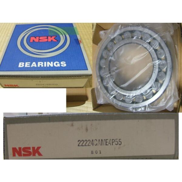 NIB NSK 22224 Spherical Roller Bearing 22224CAME4P55 INNER &amp; OUTER ABEC5 P5 NEW #1 image