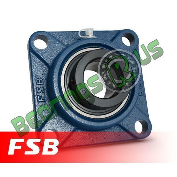 SF25EC 25mm Bore NSK RHP 4 Bolt Square Flange Cast Iron Bearing #1 image