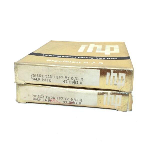 (Lot of 2) RHP Preceision 9-7-5 Bearings, 7015X2 TAU EP7 GV 0/D M, 72 BORE T #1 image
