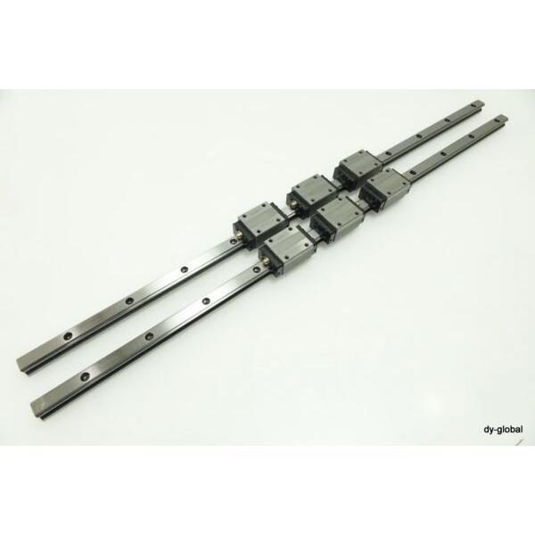LM Guide THK HSR15R3UU+665L Used Linear Bearing CNC Lathe Mill Route 2Rail6Block #1 image