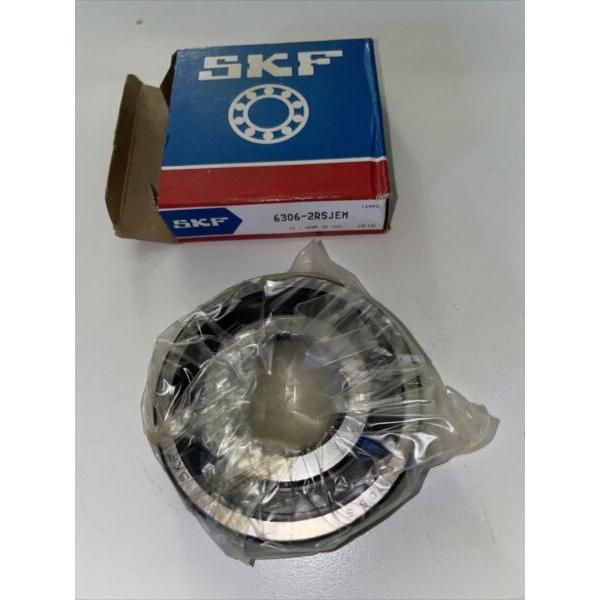 SKF 6306-2RSJEM Roller Bearing NEW!!! in Factory Box Free Shipping #1 image